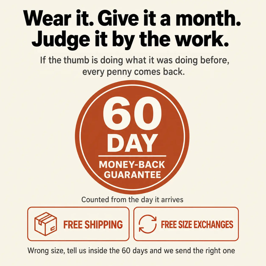 Sew Without Thinking About Your Thumb, From The First Week, With Single Point Thumb Support.
