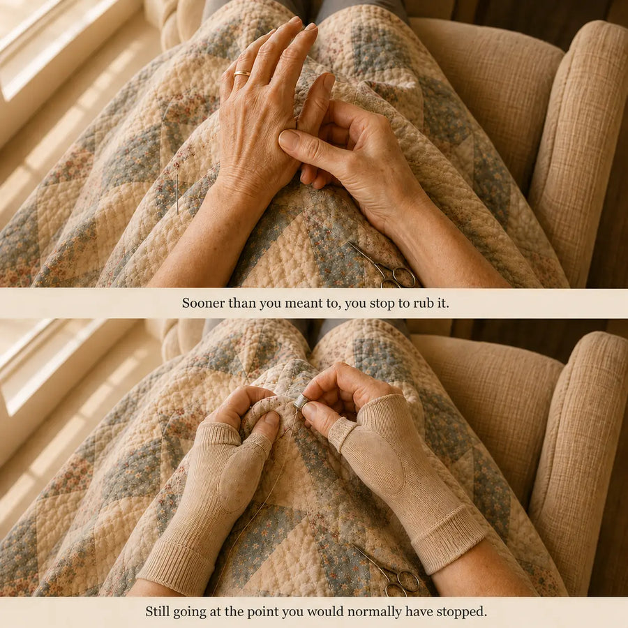 Sew Without Thinking About Your Thumb, From The First Week, With Single Point Thumb Support.