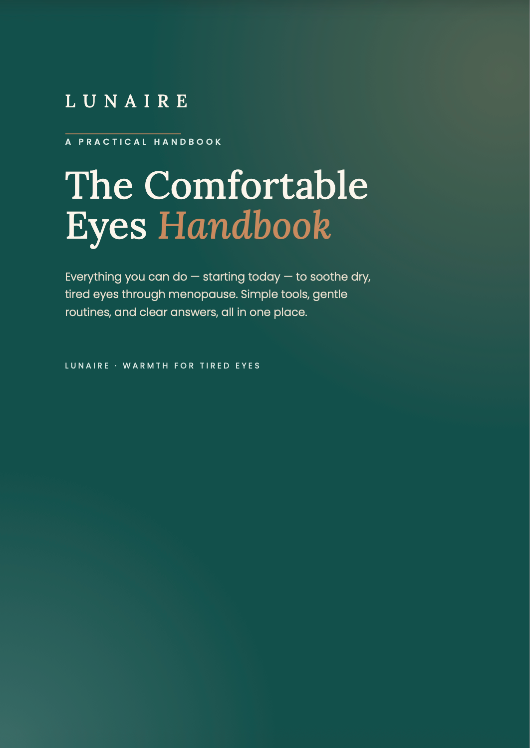 Comfortable Eyes — The Complete Menopause Handbook for Dry, Tired Eyes